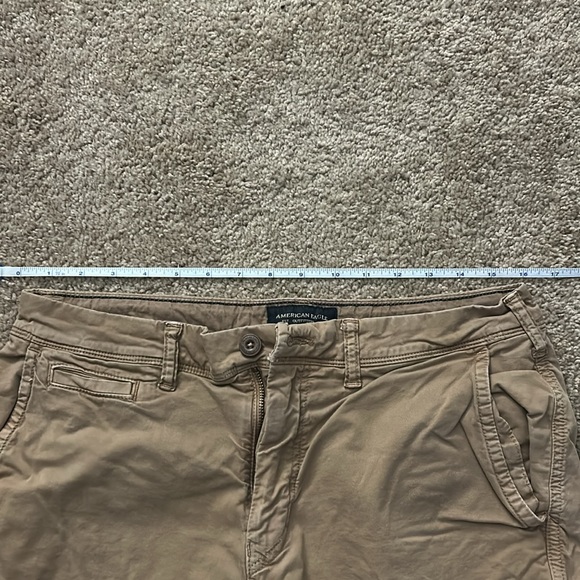American Eagle Mens 32W Tan Khaki Shorts - Picture 4 of 6